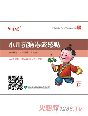 宝童健小儿抗病毒流感贴