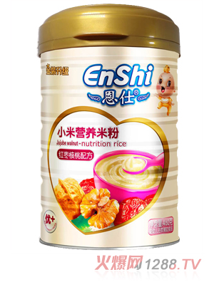 恩仕红枣核桃小米米粉