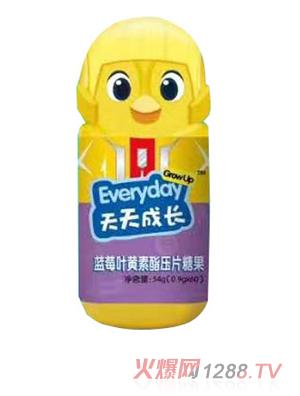 绿健园天天成长蓝莓叶黄素酯压片糖果