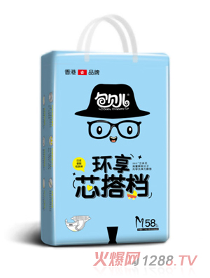 包贝儿环享式芯搭档纸尿裤M58