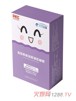 乐尔倍健海藻粉蘑菇粉凝胶糖果