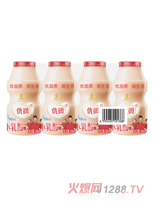 优润乳酸菌饮品 100ml 小乳酸 瓶标
