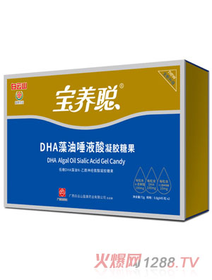 宝养聪DHA藻油唾液酸凝胶糖果