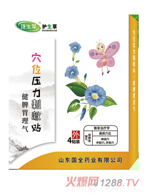 护生草穴位压力刺激贴-健脾胃理气
