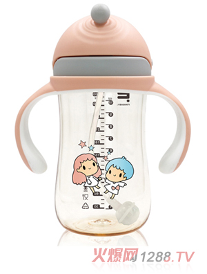 菲尼贝贝B2222防喷漏PPSU吸管杯300ml