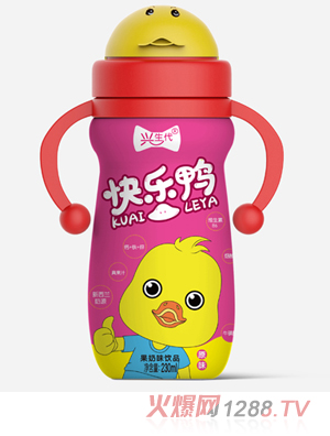 兴生代快乐鸭果奶味饮品 红色 230ml