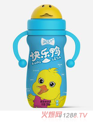 兴生代快乐鸭果奶味饮品 蓝色 230ml