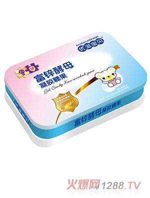 优滋宝贝富锌酵母凝胶糖果 铁听