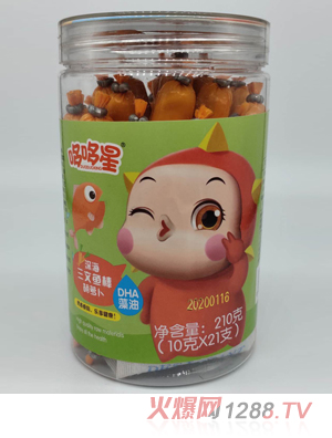 哆哆星深海三文鱼棒 鲜虾味 21支