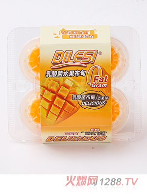 迪乐斯176g乳酸菌水果布甸 芒果味