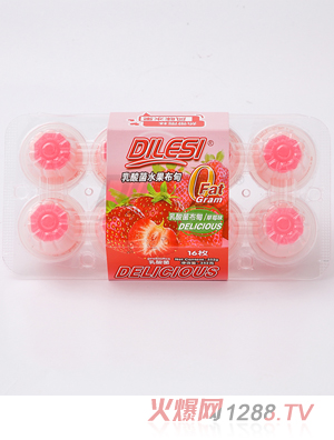 迪乐斯352g乳酸菌水果布甸 草莓味