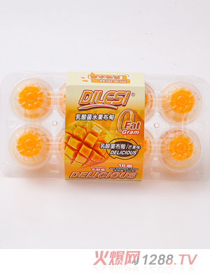 迪乐斯352g乳酸菌水果布甸 芒果味