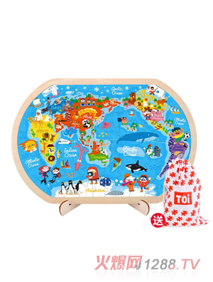 TOI 80片拼图- 大世界地图