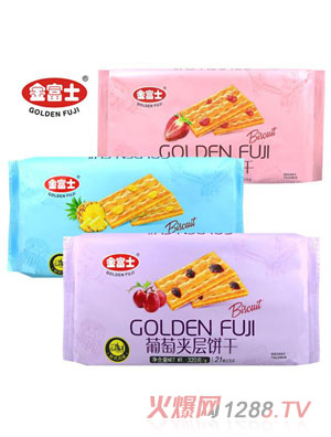金富士320克夹层饼干