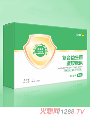快童复合益生菌凝胶糖果 横版