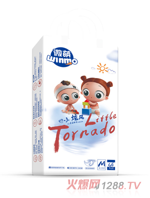 微萌小旋风婴儿薄柔瞬吸纸尿裤M46