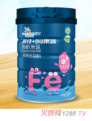 环球宝贝有机米乳 高铁+DHA果蔬