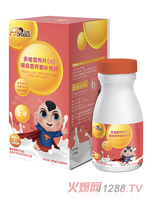 艾幼娃多维营养片(Ⅱ)辅食营养素补充片