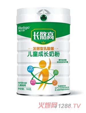 长骼高发酵型乳酸菌儿童成长奶粉