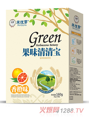 米优芽果味清清宝-香橙味盒装