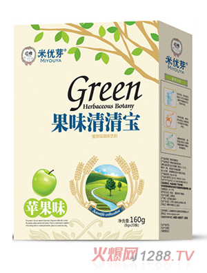 米优芽果味清清宝-苹果味盒装