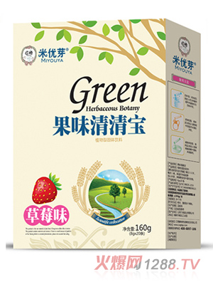 米优芽果味清清宝-草莓味盒装