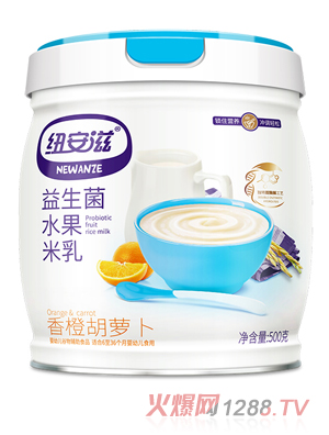 纽安滋益生菌水果米乳（香橙胡萝卜）