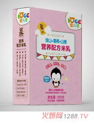 爱儿佳营养配方米乳盒装-淮山+葛根+山楂