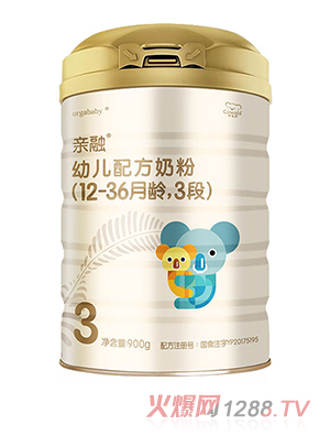 咔哇熊亲融幼儿配方奶粉3段