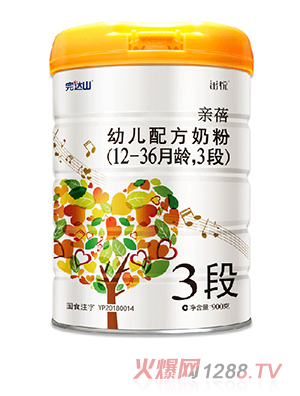 完达山亲蓓幼儿配方奶粉3段