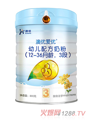 澳优幼儿配方奶粉3段800g