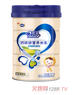 南山倍慧钙铁锌营养米乳300g