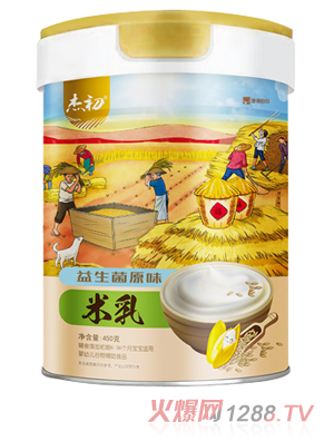 杰初益生菌原味米乳 听装