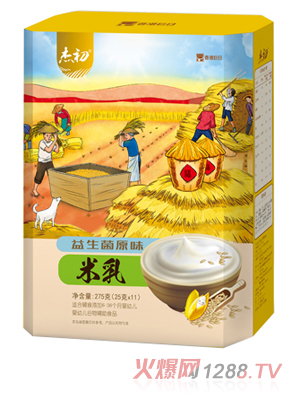 杰初益生菌原味米乳 盒装