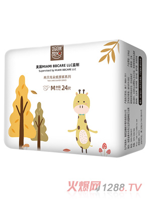 妈咪甜心两只耳朵纸尿裤M24片
