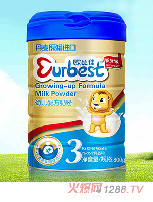 欧比佳幼儿配方奶粉三段