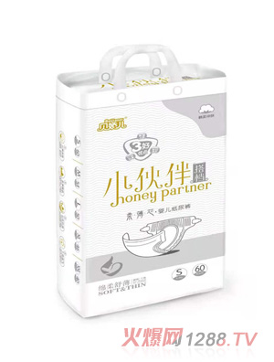 贝娇儿小伙伴搭档柔薄芯婴儿纸尿裤S60