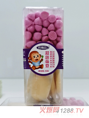 倍思贝双拼萌豆-酸奶味口水饼+火龙果味溶豆
