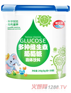 聪乐贝多种维生素葡萄糖 乐扣桶装