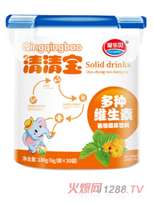 聪乐贝多种维生素清清宝 乐扣桶装