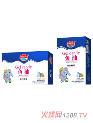 聪乐贝鱼油凝胶糖果 盒装