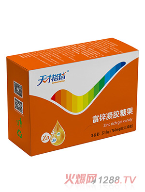 天才搭档富锌凝胶糖果横盒