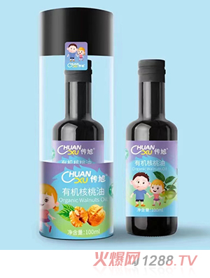 传旭有机核桃油100ml瓶装 有机原料工艺锁鲜滴滴醇香