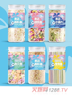 爱妈海果蔬面 小面片颗粒面细细面蝴蝶面梅花面碎碎面