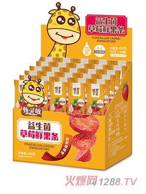 臻爱儿童益生菌鲜果条480g盒装多种口味营养美味诚招全国代理