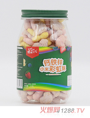 柯妮贝贝钙铁锌小米彩虹酥-草莓味+蓝莓味+香蕉味