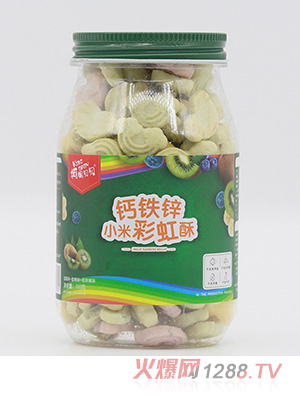 柯妮贝贝钙铁锌小米彩虹酥-蓝莓味+香蕉味+奇异果味