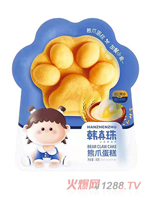 韩真珠熊爪蛋糕猫爪蛋糕88g袋宝宝休闲零食充饥营养早餐糕点
