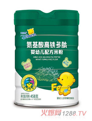 迪米熊氨基酸高铁多肽婴幼儿配方米粉