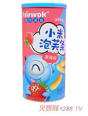 菲尔沃克小米泡芙条 草莓味